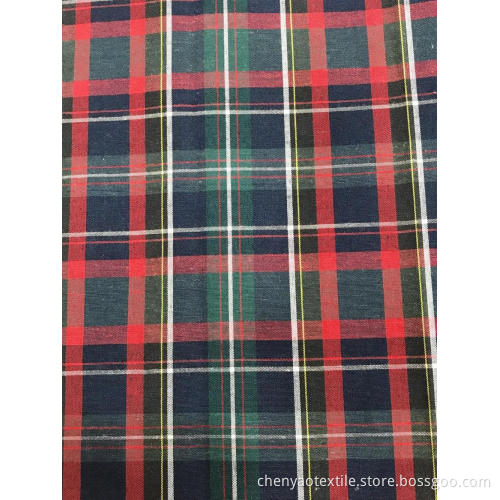 T/C (40%Cotton 60%Polyester) Woven Yarn-dyed Plaid Fabric